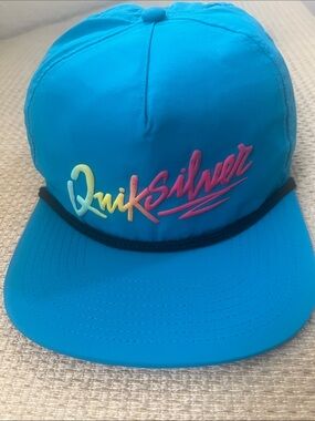Quiksilver Isle Pile Snapback Hat with Gradient Script Logo